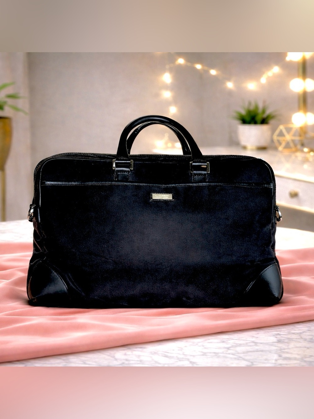 Burberry Black Label Nylon Briefcase